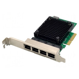 Card Extensie PC PCIe RJ45 2.5Gbps x4 | Electronic-mag.ro | Componente Electronice