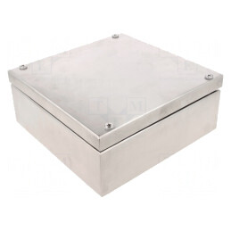 Carcasă universală din oțel inoxidabil 200x200x81mm | Electronic-mag.ro | Componente Electronice