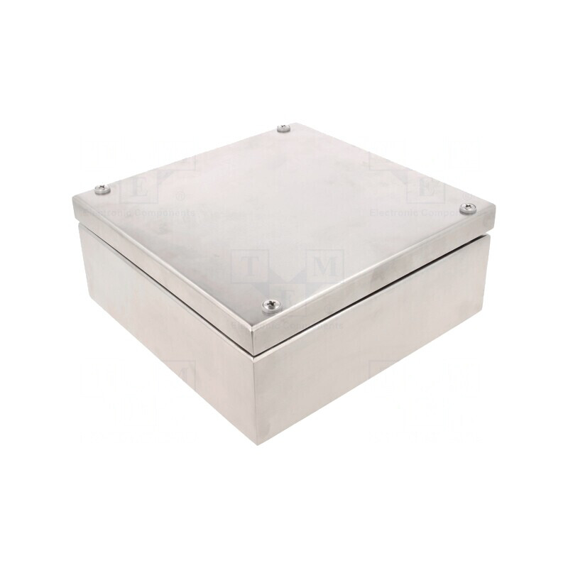 Carcasă universală din oțel inoxidabil 200x200x81mm | Electronic-mag.ro | Componente Electronice