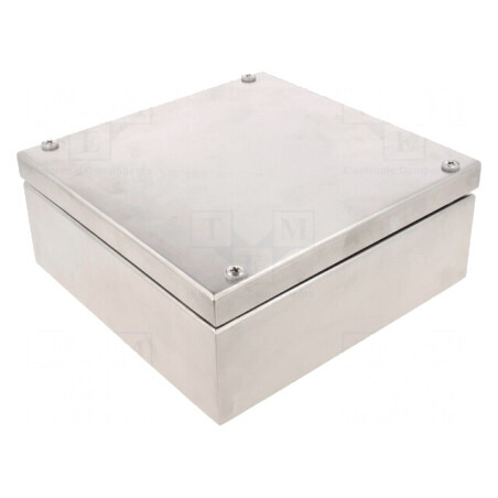 Carcasă universală din oțel inoxidabil 200x200x81mm | Electronic-mag.ro | Componente Electronice
