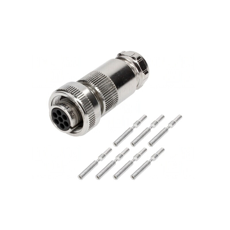 Conector Circular Mufă Mamă 7 Pin Filet Interior | Electronic-mag.ro | Componente Electronice