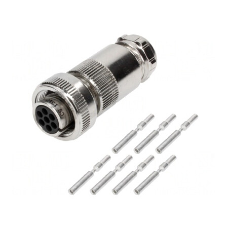 Conector Circular Mufă Mamă 7 Pin Filet Interior | Electronic-mag.ro | Componente Electronice