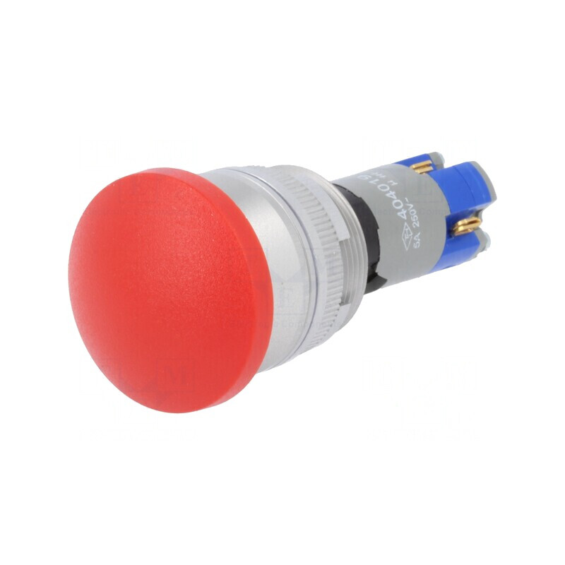Comutator apăsare 22mm 1 NC NO | Electronic-mag.ro | Componente Electronice