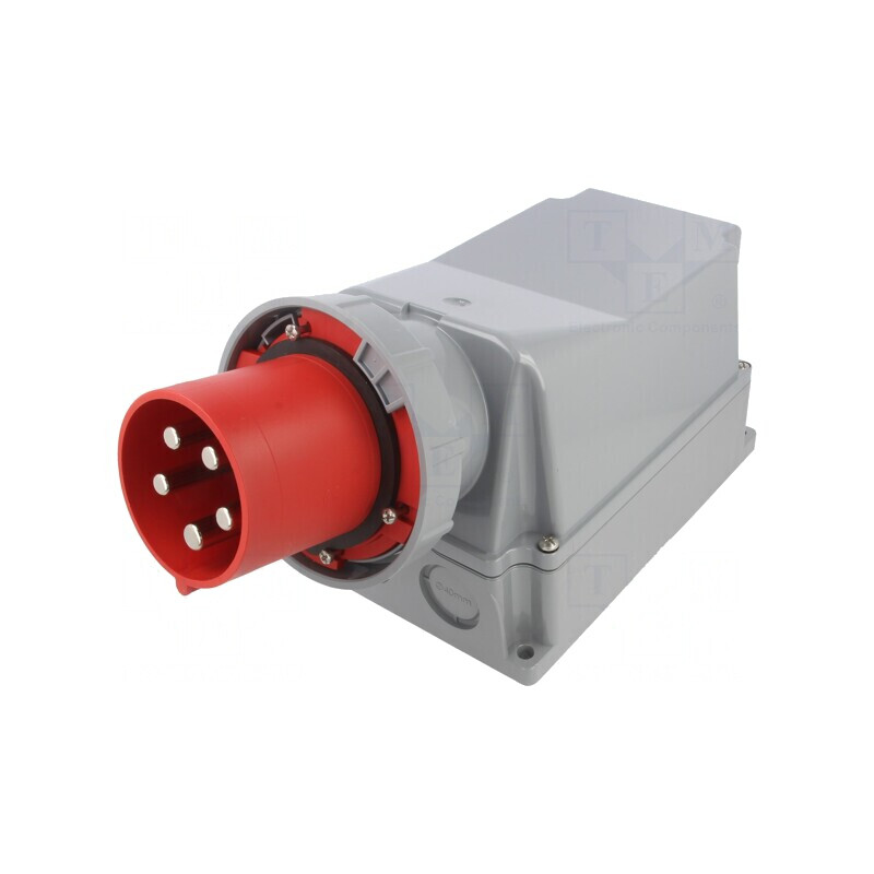 Conector alimentare AC trifazat soclu tată 125A 400VAC IP67 | Electronic-mag.ro | Componente Electronice