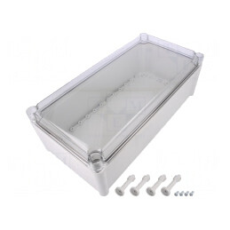 Carcasă Universală SOLID Gri 188x378x130mm | Electronic-mag.ro | Componente Electronice