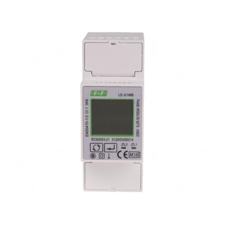 Contor Digital 1-Fază LCD pentru Șină DIN | Electronic-mag.ro | Componente Electronice
