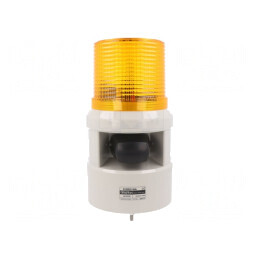 Semnalizator luminos și acustic 24VDC cu sirenă și lumină flash | Electronic-mag.ro | Componente Electronice