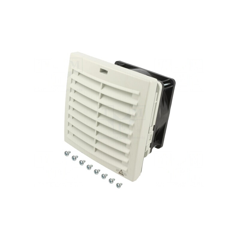 Ventilator DC Axial 152x152x104mm 125m3/h 50dBA IP54 | Electronic-mag.ro | Componente Electronice