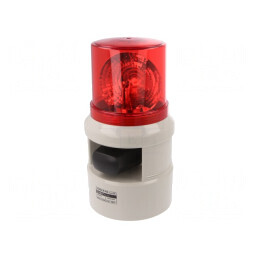 Semnalizator luminos și acustic 24VDC roșu | Electronic-mag.ro | Componente Electronice