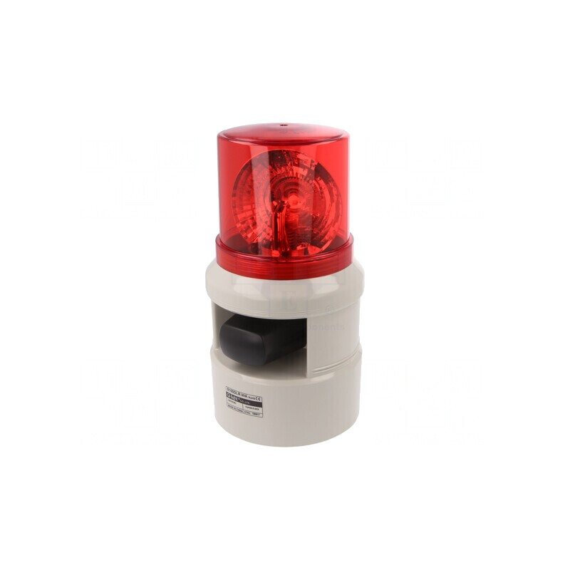 Semnalizator luminos și acustic 24VDC roșu | Electronic-mag.ro | Componente Electronice