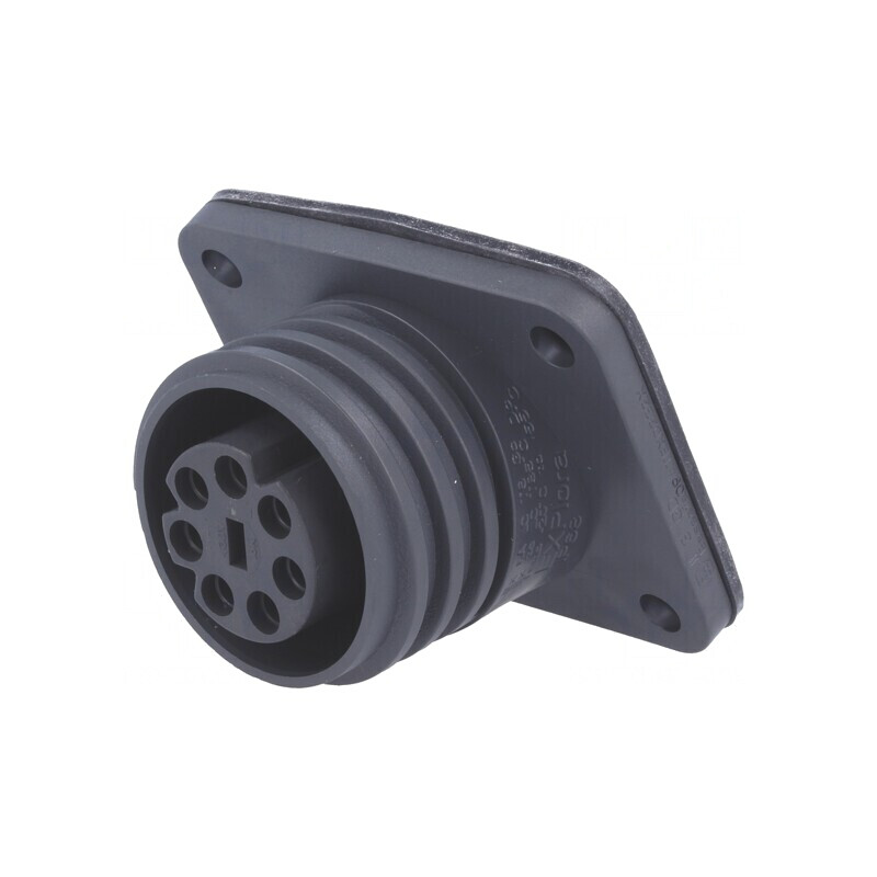 Soclu Circular 7 Pin din Alamă EXP-0941/07/S | Electronic-mag.ro | Componente Electronice