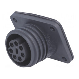 Soclu Circular 7 Pin din Alamă EXP-0941/07/S | Electronic-mag.ro | Componente Electronice