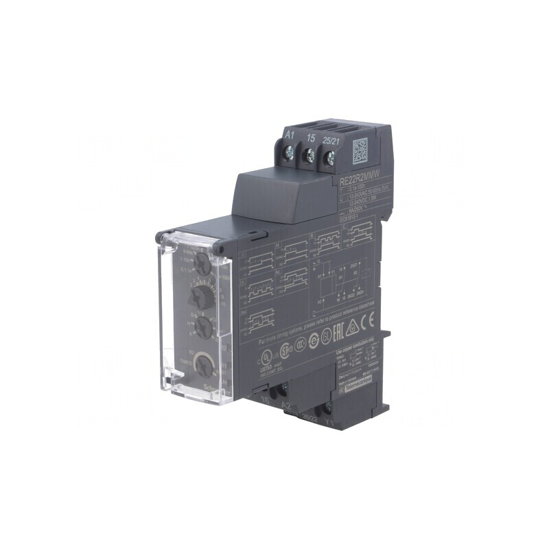 Timer Programabil DPDT 0,05s-100h 250VAC/8A 12-240V | Electronic-mag.ro | Componente Electronice