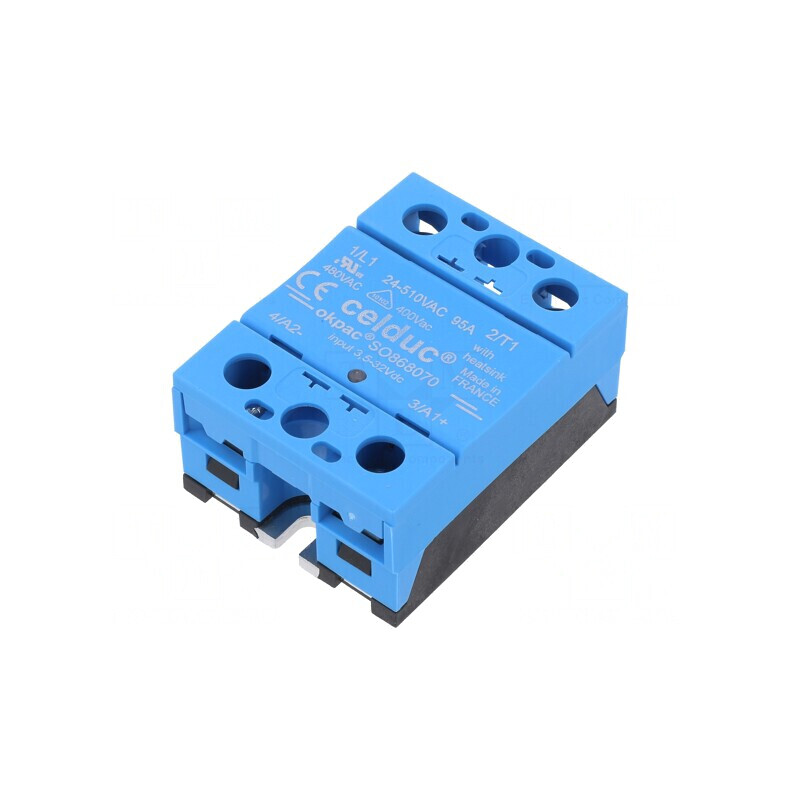 Releu semiconductor 95A 1-fazat 3,5-32VDC 24-510VAC | Electronic-mag.ro | Componente Electronice Releu semiconductor 95A 1-fazat 3,5-32VDC 24-510VAC | Electronic-mag.ro | Componente Electronice