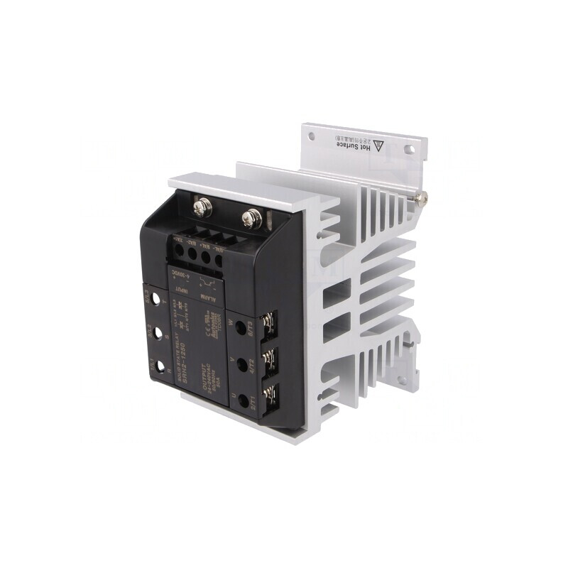 Releu Semiconductor 50A 3-fazat 24-240VAC pe Panou | Electronic-mag.ro | Componente Electronice