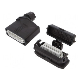 Conector HDC Tată-Mamă 250V 20A 16 PIN 16 PE