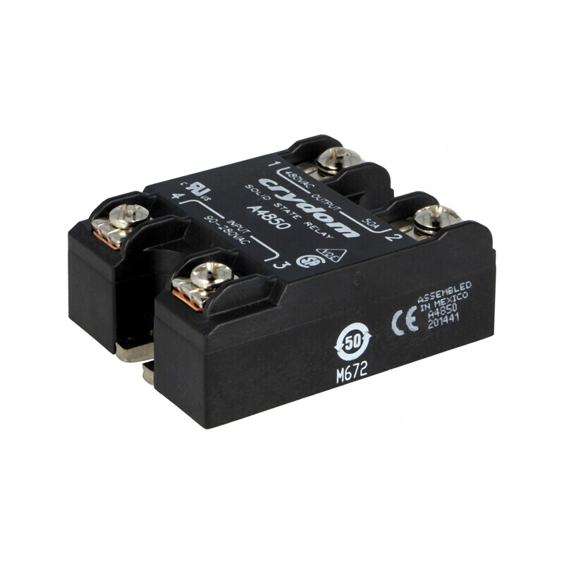 Releu semiconductor 1-fazat 50A 48-530VAC | Electronic-mag.ro | Componente Electronice
