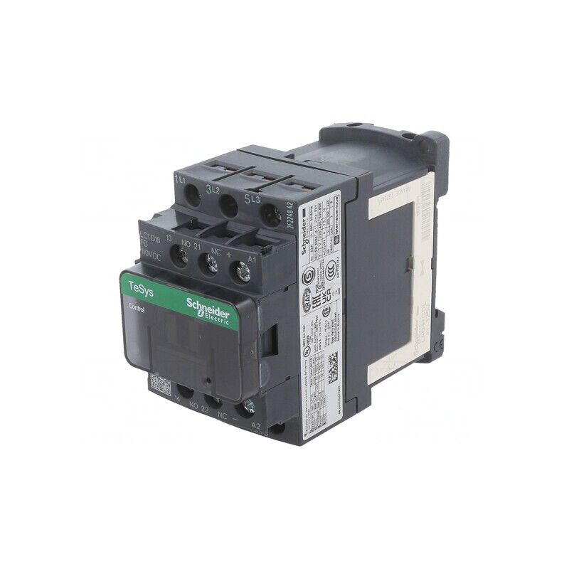 Contactor 3-Pole NO 110VDC LC1D18FD | Electronic-mag.ro | Componente Electronice