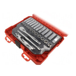 Set Chei Tubulare 1/4, 28 Bucăți, 6 Puncte | Electronic-mag.ro | Componente Electronice
