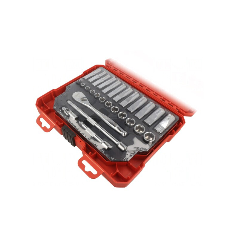 Set Chei Tubulare 1/4, 28 Bucăți, 6 Puncte | Electronic-mag.ro | Componente Electronice