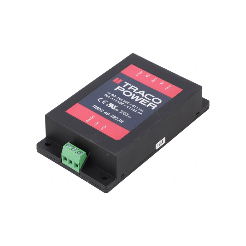 Convertor DC/DC 40W 80-160V la 15V/-15V TMDC 40-7223H | Electronic-mag.ro | Componente Electronice Convertor DC/DC 40W 80-160V la 15V/-15V TMDC 40-7223H | Electronic-mag.ro | Componente Electronice