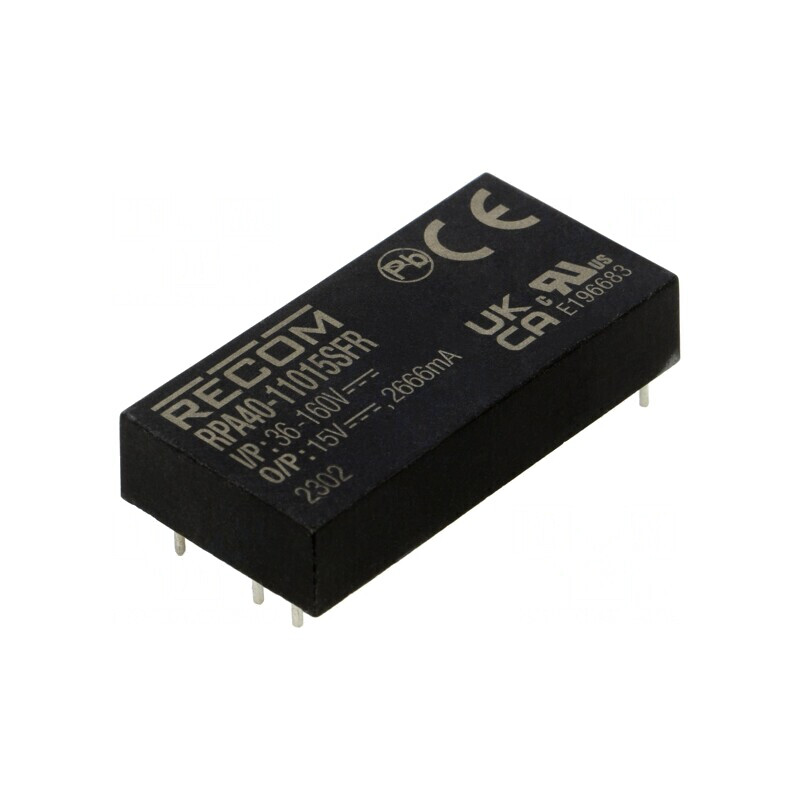 Convertor DC/DC 40W 36-160V la 15V 2666mA | Electronic-mag.ro | Componente Electronice