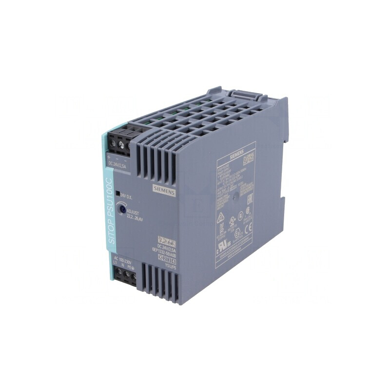 Alimentator Pulsatoriu 60W 24V 2.5A DIN IP20 | Electronic-mag.ro | Componente Electronice