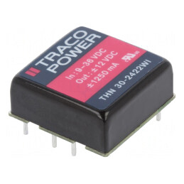 Convertor DC/DC 30W 9-36V la 12V/-12V THN 30-2422WI | Electronic-mag.ro | Componente Electronice