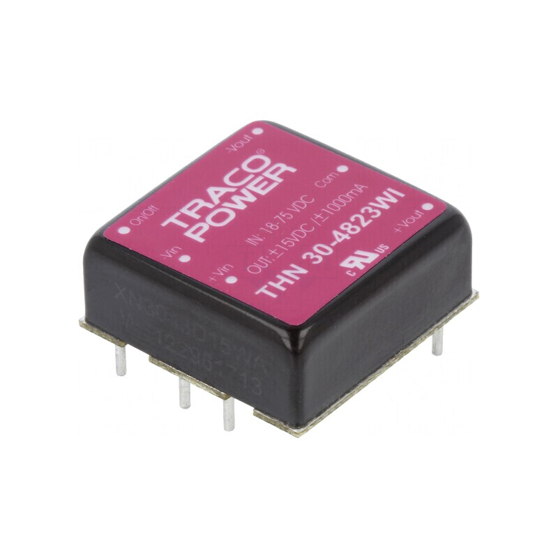 Convertor DC/DC 30W 18-75V la 15V/-15V THN 30-4823WI | Electronic-mag.ro | Componente Electronice Convertor DC/DC 30W 18-75V la 15V/-15V THN 30-4823WI | Electronic-mag.ro | Componente Electronice
