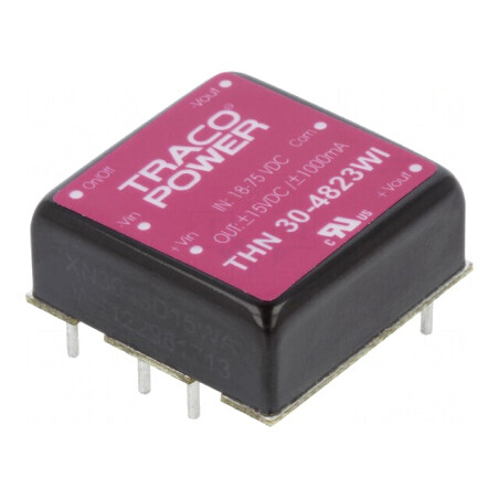 Convertor DC/DC 30W 18-75V la 15V/-15V THN 30-4823WI | Electronic-mag.ro | Componente Electronice