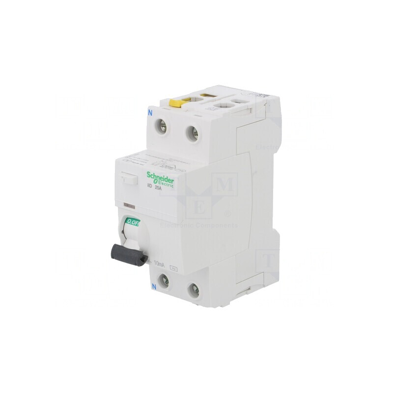 Întrerupător diferențial 25A 10mA 2P 400V | Electronic-mag.ro | Componente Electronice
