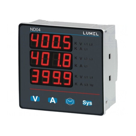 Aparat măsură parametri rețea digital montare ND04 | Electronic-mag.ro | Componente Electronice