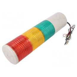 Coloană de Semnalizare LED Roșu/Ambră/Verde 24V | Electronic-mag.ro | Componente Electronice