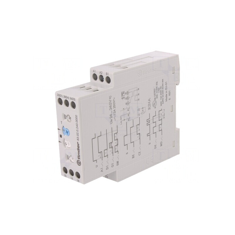 Timer 0,05s-10zile DPDT 250VAC/12A 24-240V | Electronic-mag.ro | Componente Electronice