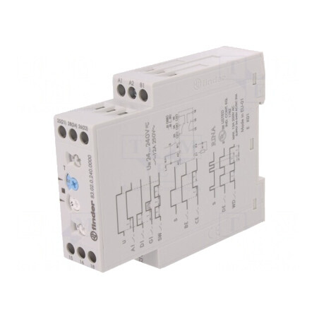 Timer 0,05s-10zile DPDT 250VAC/12A 24-240V | Electronic-mag.ro | Componente Electronice