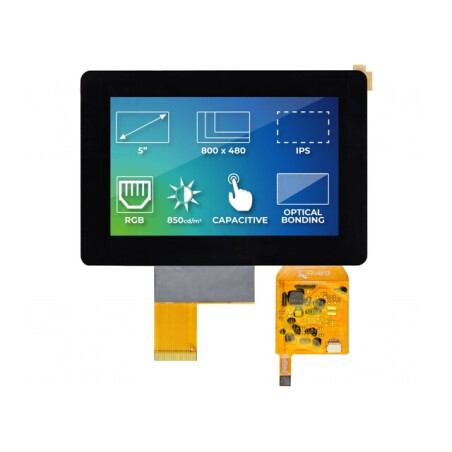 Ecran TFT 5" 800x480 LED 850cd/m2 | Electronic-mag.ro | Componente Electronice