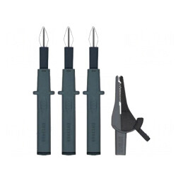 Set de terminale de măsură | Mat.izol.cablu: PVC | neagră | FTC00001324D