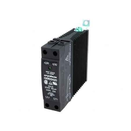 Releu Semiconductor 20A 1-Fazat 4-32VDC 24-280VAC | Electronic-mag.ro | Componente Electronice