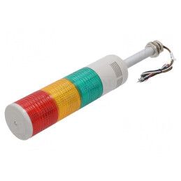 Coloană de Semnalizare LED Roșu/Ambră/Verde 24V | Electronic-mag.ro | Componente Electronice