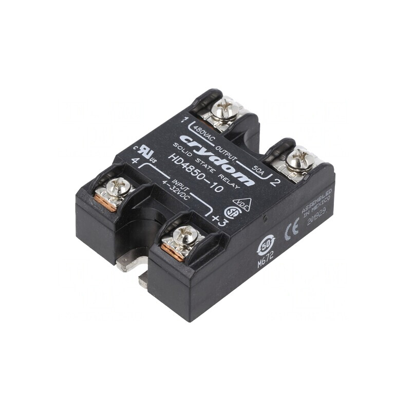 Releu Semiconductor 1-fazat 50A 48-530VAC 4-32VDC | Electronic-mag.ro | Componente Electronice