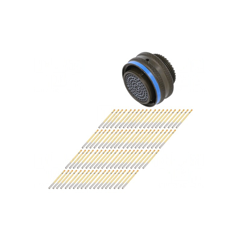 Conector Militar Aurit 21 mm Mufă Mamă Drept | Electronic-mag.ro | Componente Electronice