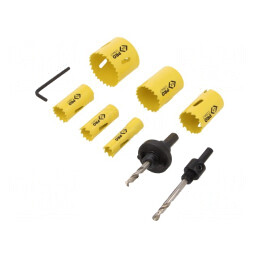 Set Carote pentru Găurit 9 Bucăți | Electronic-mag.ro | Componente Electronice