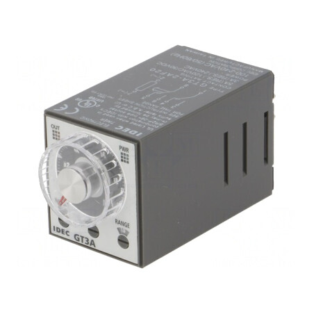 Timer SPDT 0.1s-180h 250VAC/3A 30VDC/1A 8-Pin Soclu | Electronic-mag.ro | Componente Electronice