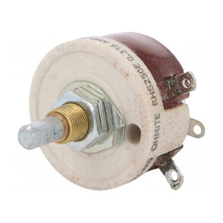 Potentiometru Axial 250Ω 25W 6.35mm Ax Fină Bobinat RHS250E | Electronic-mag.ro | Componente Electronice