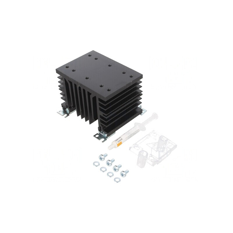 Radiator Aluminiu Extrudat 103mm x 112mm x 80mm | Electronic-mag.ro | Componente Electronice