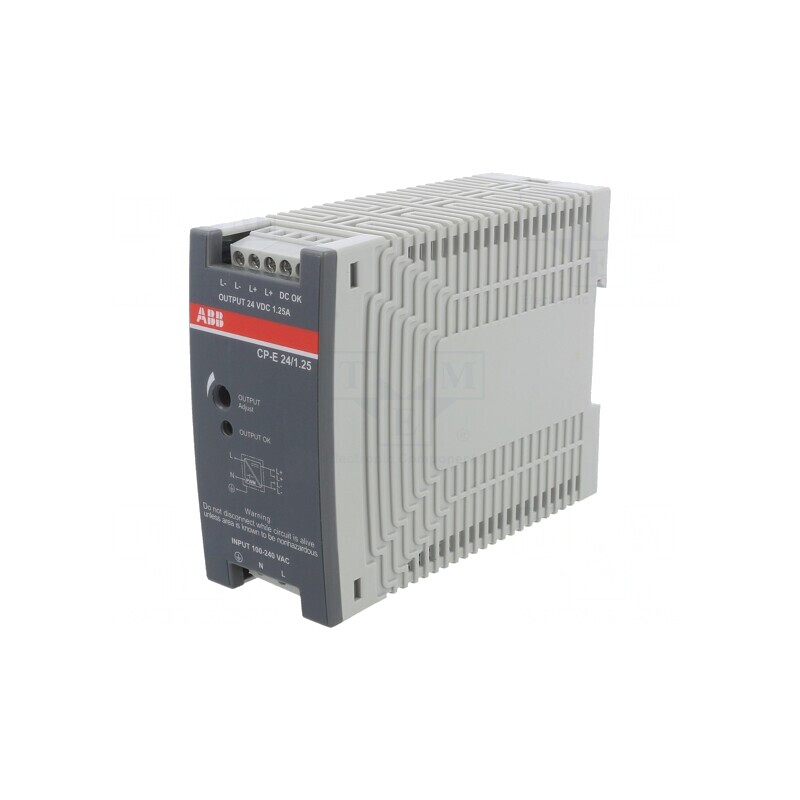 Alimentator pulsatoriu pentru șină DIN 30W 24VDC 24-28V | Electronic-mag.ro | Componente Electronice