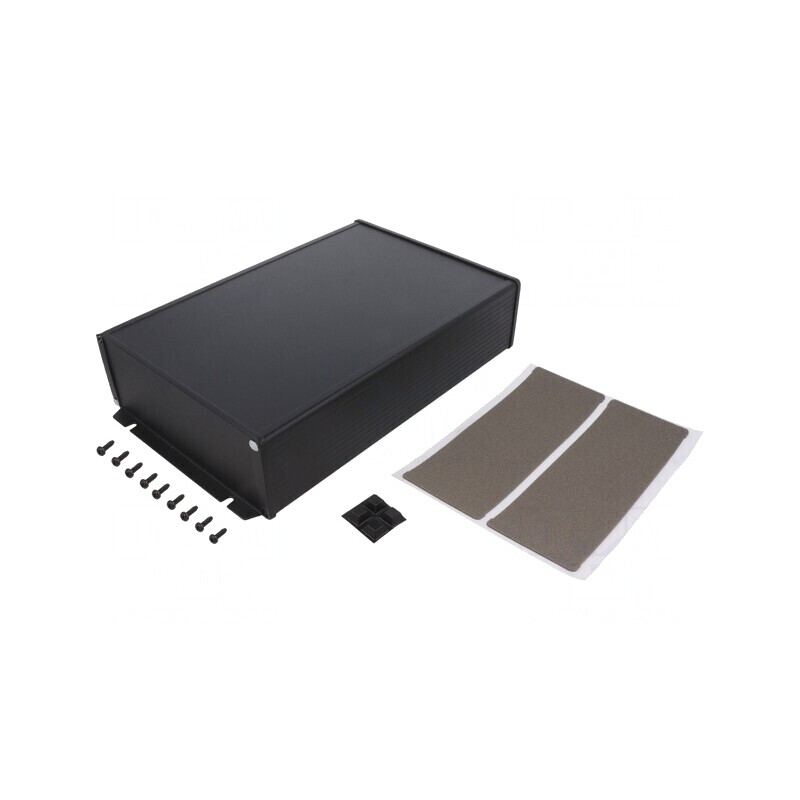Carcasă Aluminiu Neagră IP65 191x280x68mm | Electronic-mag.ro | Componente Electronice