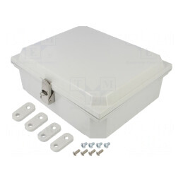 Carcasă montare pe perete gri 207x252x69mm | Electronic-mag.ro | Componente Electronice