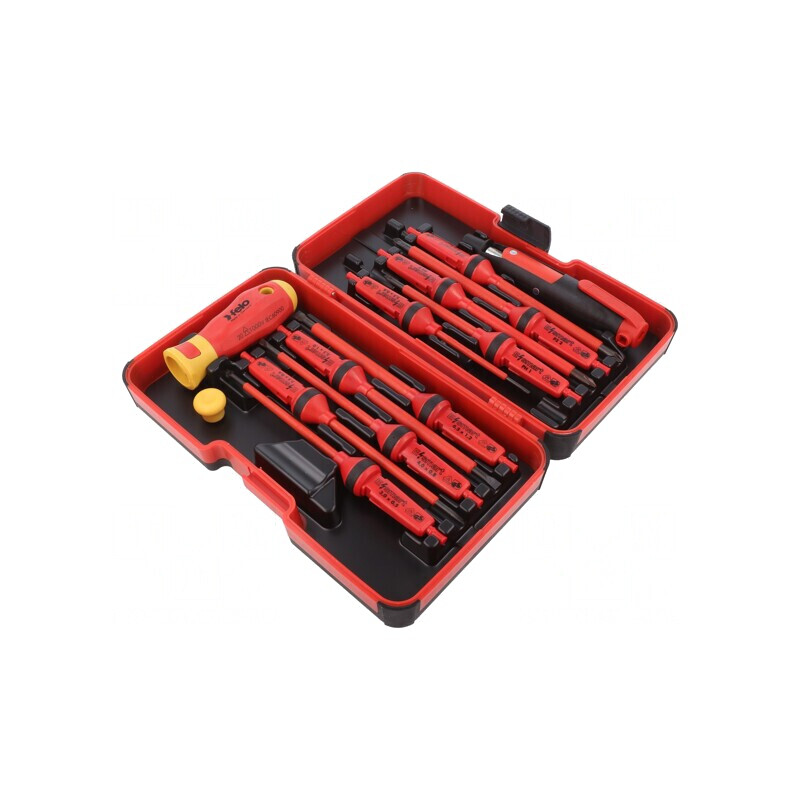 Set Șurubelnițe Izolate 1kVAC 14 Bucăți Cutie Plastic | Electronic-mag.ro | Componente Electronice