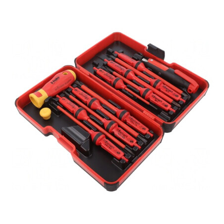 Set Șurubelnițe Izolate 1kVAC 14 Bucăți Cutie Plastic | Electronic-mag.ro | Componente Electronice
